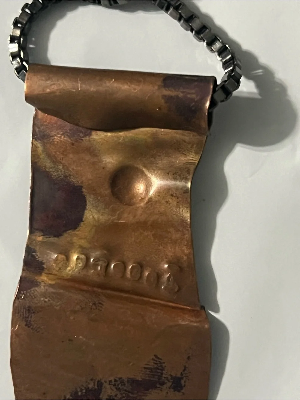 Handcrafted Copper 'Inspire' Pendant Necklace - Brown Copper Finish
